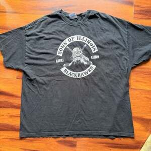 Vintage Chicago Blackhawks Sons of Illinois Nation Graphic T-Shirt